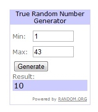 Giveaway winner