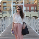 Tatiana Biggi - Tati loves pearls - outfit gonna lunga - top pizzo - estate 2014