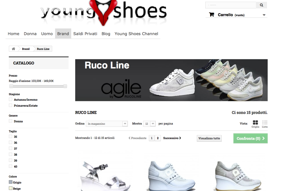 agile by rucoline - scarpe primavera - sneackers zeppa -