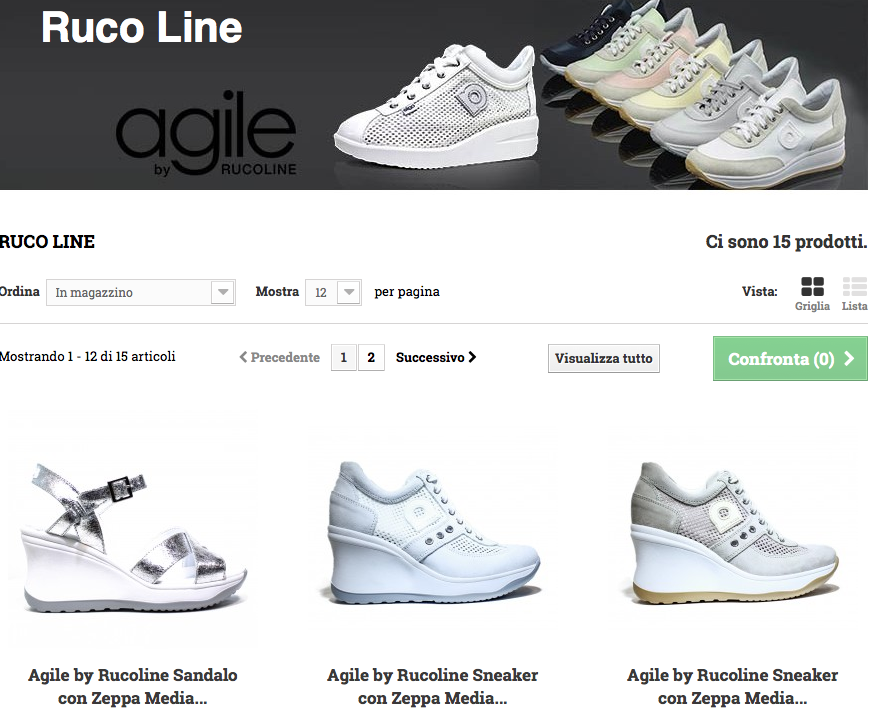 agile by rucoline - scarpe primavera - sneackers zeppa - 