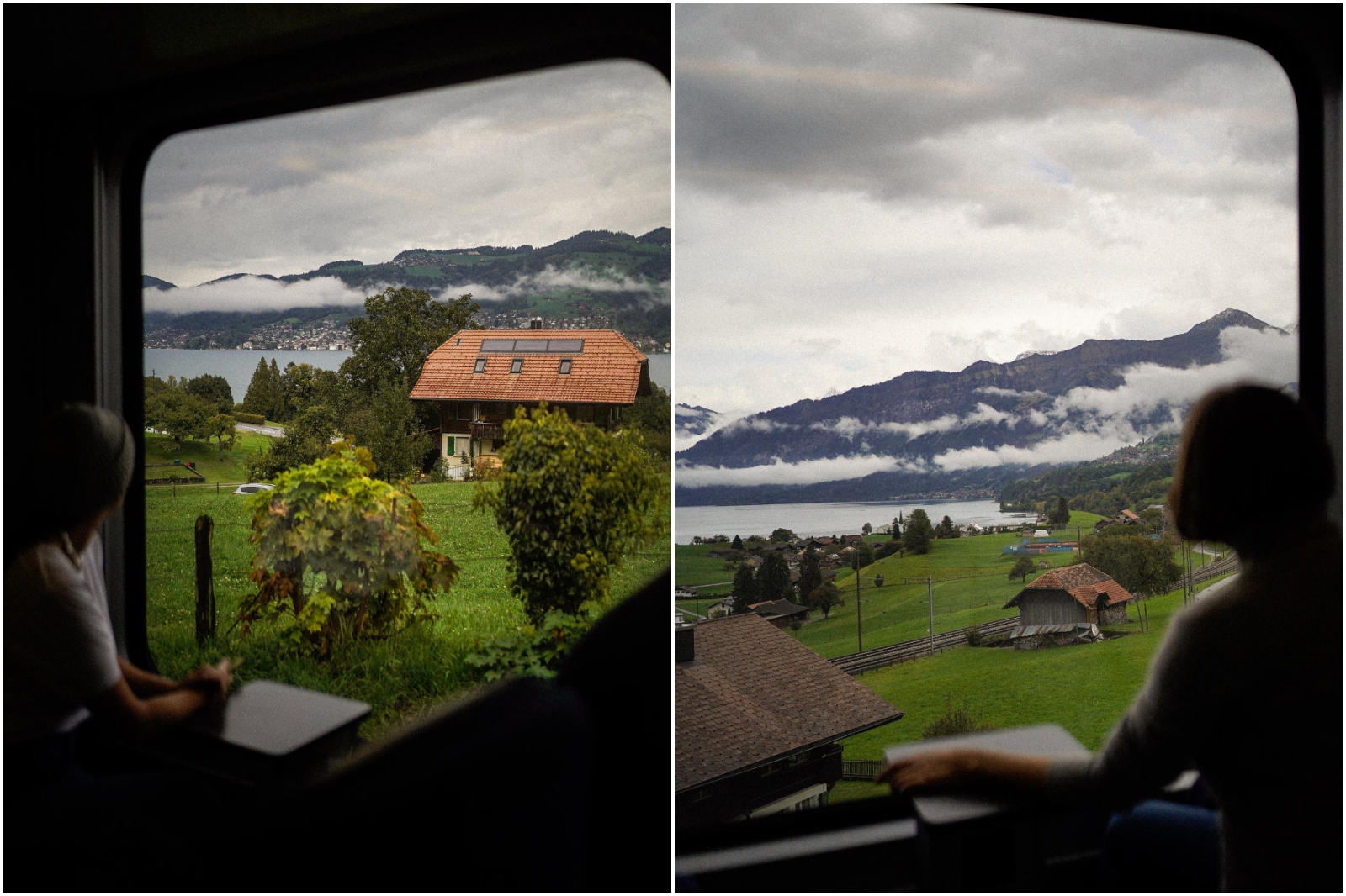Autunno in Svizzera il trenino verde delle alpi