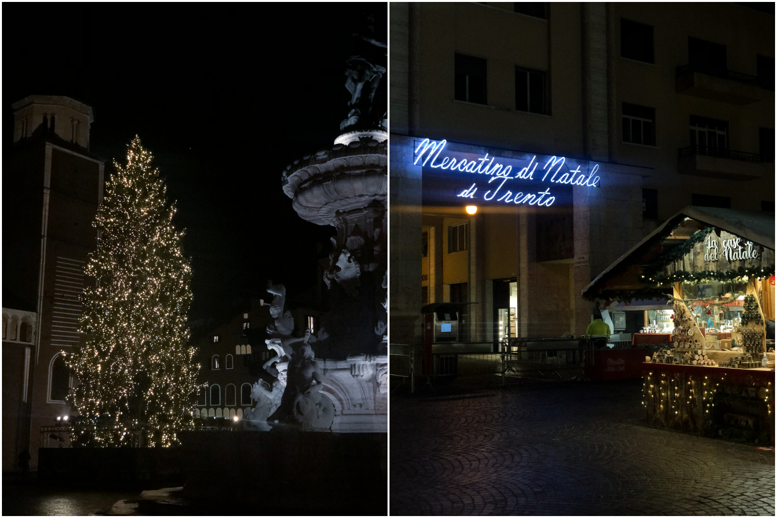 Mercatini di Natale Trentino by night
